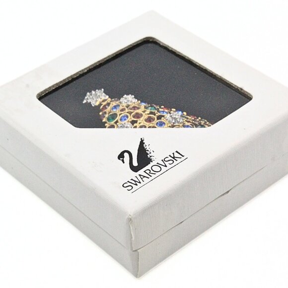 Fantastic SWAROVSKI 1999 Limited Edition Multicolor Christmas Tree Holiday Brooc - Picture 2 of 9